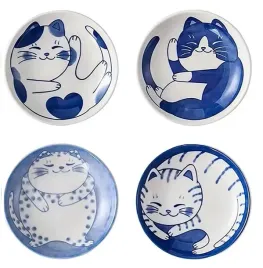 ceramiczna-sosierka-do-sosu-sojowego-niebieska-kot-styl-japonski-sushi-4szt