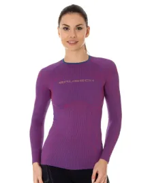 koszulka-damska-3d-run-pro-z-dlugim-rekawem-brubeck-purpurowy-xl