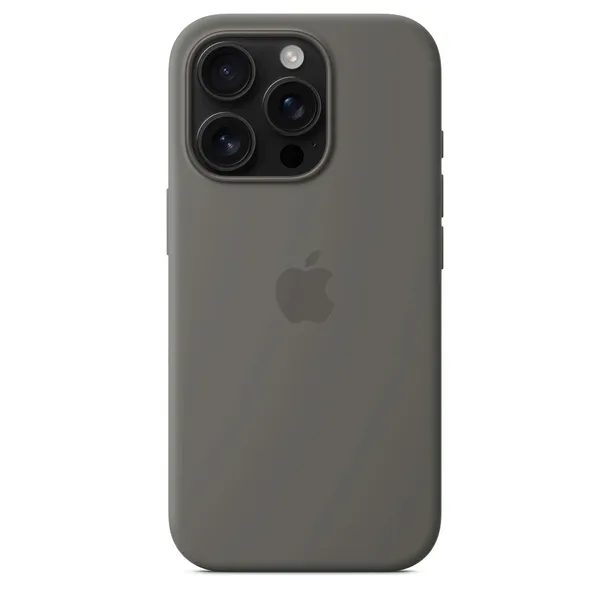 Silikonowe Etui z MagSafe do iPhone 16 Pro Stone Gray Szary