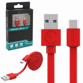 kabel-usb-c-plaski-ladowanie-przesyl-danych-allocacoc-flat-15m-czerwony