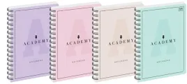 kolozeszyt-b5-100k-kratka-academy-pastel-5szt