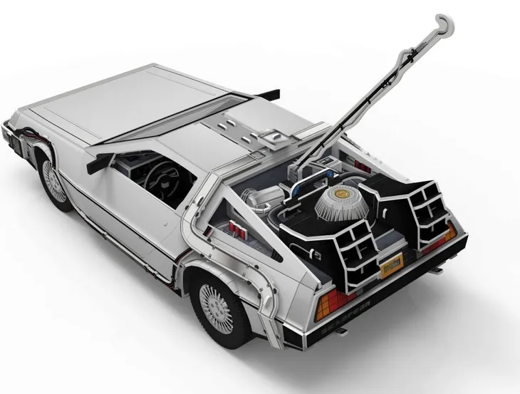 revell-puzzle-3d-time-machine-back-to-the-future-material-karton