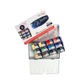 farby-akwarelowe-w-kostkach-classic-12-kolorow