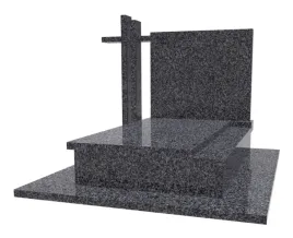 nagrobek-granitowy-podwojny-pomnik-premium-z-krzyzem-grafitowy
