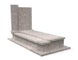 nagrobek-granitowy-pomnik-premium-z-polka-szary-granit-braz-krolewski