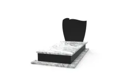 nagrobek-granitowy-budzetowy-zaokraglony-czarno-bialy-180x80cm
