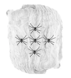 pajeczyna-biala-z-pajakami-halloween-100g