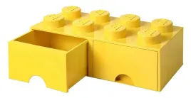 lego-pojemnik-klocek-z-szufladami-osemka-zolty