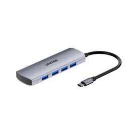 unitek-uhub-q4-usb-3-2-gen-1-3-1-gen-1-type-c-10000-mbit-s-szary