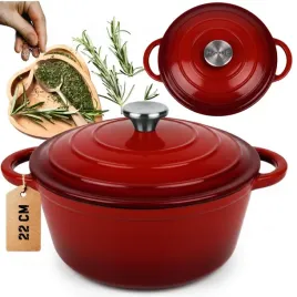 emaliowany-garnek-zeliwny-22cm-3l-hage-czerwony