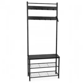 wieszak-garderoba-do-przedpokoju-z-lawka-2-polki-na-buty-czarna-175cm