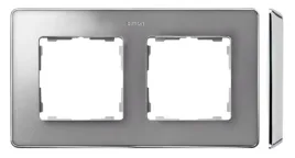 simon-detail-82-ramka-podwojna-detail-select-metal-aluminium-podstawa-chr
