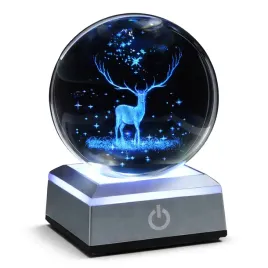 lampka-nocna-3d-krysztalowa-kula-jelen-led