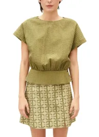 claudie-pierlot-zielona-bluzka-z-dopasowana-marszczona-dolna-czescia-34-fta