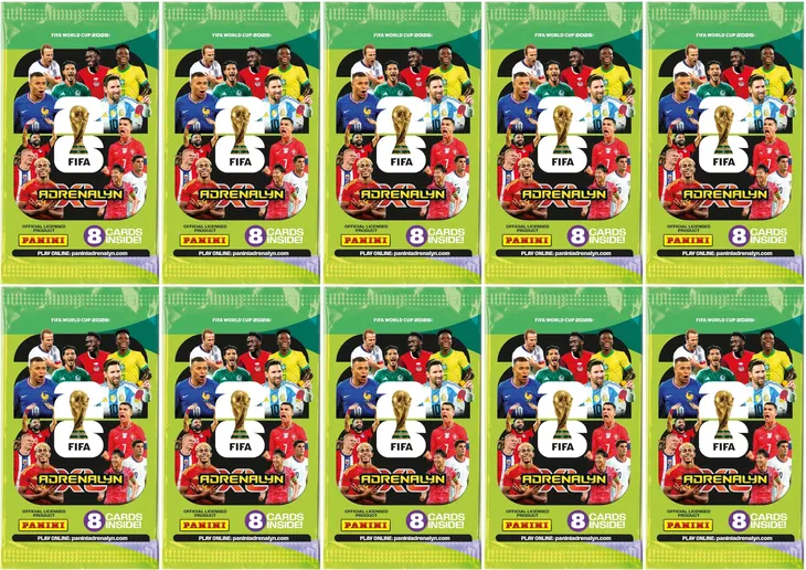 FIFA World Cup 2026 Panini 10 Saszetek 80 kart piłkarskich
