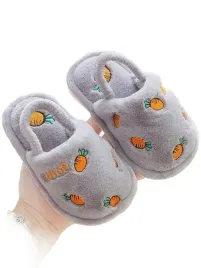 shein-szare-kapcie-dzieciece-z-haftem-marchewki-miekkie-26-27-1la