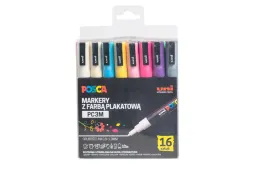 markery-plakatowe-pc-3m-16-kolorow-posca-uni