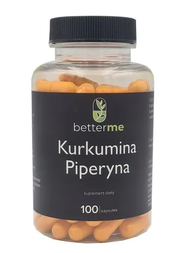 Kurkumina i Piperyna curcumin kurkuma 100kap BetterMe