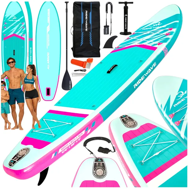 Deska SUP RIDEWAVE ALL AROUND 350 (11'5), uniwersalna, pompka, wioslo, smycz