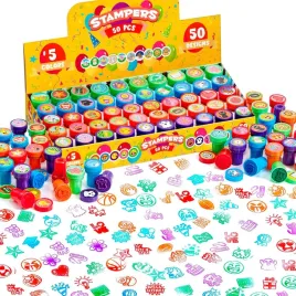 mini-pieczatki-dla-dzieci-50-szt-stempelki-50-wzorow-5-kolorow-zestaw