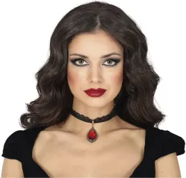 choker-z-czerwonym-kamieniem