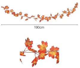 girlanda-liscie-pomaranczowe-190cm