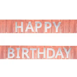 baner-girlanda-urodzinowy-fredzle-rose-gold-rozowo-zlota-srebrny-200cm