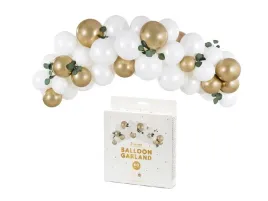 girlanda-balonowa-bialy-zloty-dekoracja-diy-ozdoba