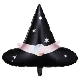 balon-foliowy-czarny-kapelusz-czarownicy-w-gwiazdy-halloween-60cm