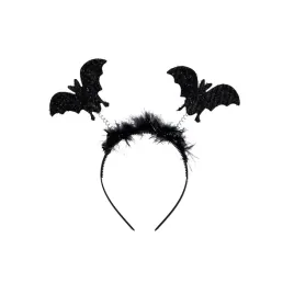 opaska-blyszczaca-z-nietoperzami-czarna-futerko-na-halloween