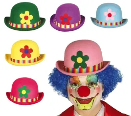 kapelusz-kolorowy-czapka-klauna-clowna-z-kwiatkiem