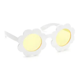 okulary-biale-stokrotki-zolte-szkla-w-ksztalcie-kwiatka-dla-dzieci-13cm