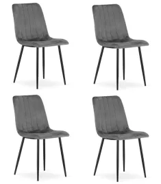 krzesla-lava-4-szt-ciemnoszare-aksamitne-metalowe-nogi