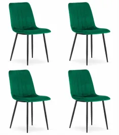 krzesla-lava-aksamitne-ciemnozielone-4-szt