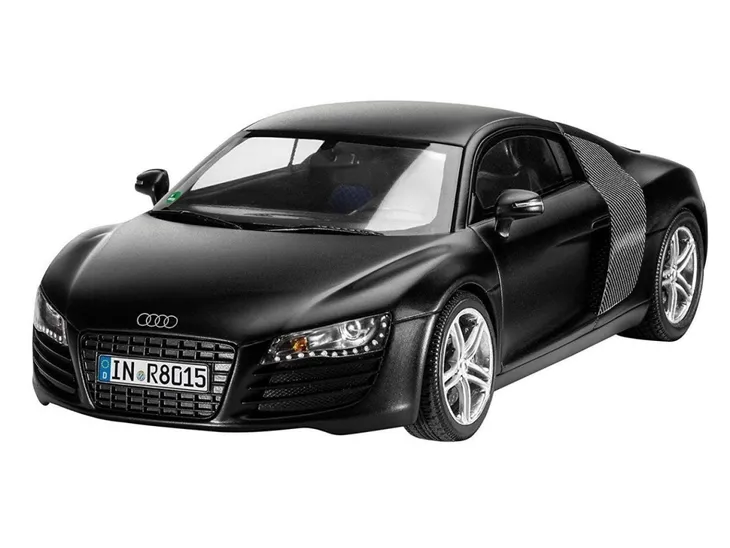 model-set-audi-r8-black-waga-z-opakowaniem-0-15-kg