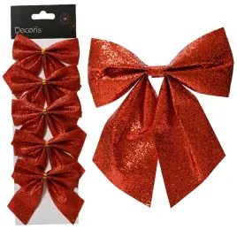 kokardy-kokardki-ozdobne-czerwone-brokatowe-na-choinke-diy-9cm-5szt