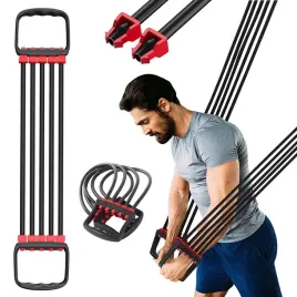 ekspander-treningowy-fitness-do-cwiczen-regulowany-16-40kg-5-gum-oporowych