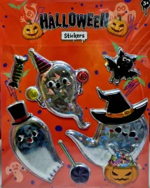 naklejki-halloween-wypukle-holograficzne-duch-nietoperz-6-sztuk