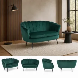 sofa-muszla-shell-w-zielonym-welurze-na-czarnych-nozkach