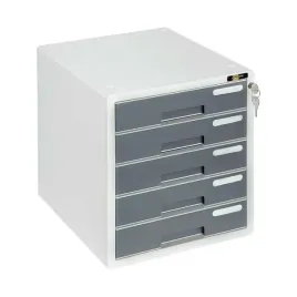 szafka-na-dokumenty-5-szufl-szara-yellow-one