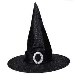kapelusz-czarownicy-wiedzmy-czarny-ze-srebrna-klamra-na-halloween