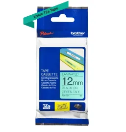 2x-tasma-do-drukarek-brother-tze-731-12mm-8m-czarny-nadruk-zielona-laminowa