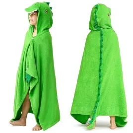 recznik-z-kapturem-z-dinozaurem-127-x-77-cm-dla-dzieci-miekki-bawelniany