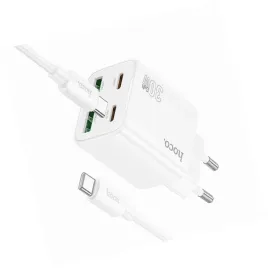 2x-biala-ladowarka-cztery-porty-usb-c-30w-hoco-do-motorola-signature-5g