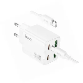 2x-biala-ladowarka-cztery-porty-usb-c-30w-hoco-do-samsung-galaxy-a17