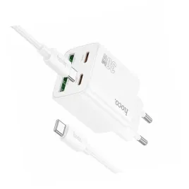 2x-biala-ladowarka-cztery-porty-usb-c-30w-hoco-do-samsung-galaxy-a52s-5g