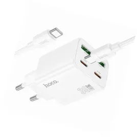 2x-biala-ladowarka-cztery-porty-usb-c-30w-hoco-do-samsung-galaxy-s26