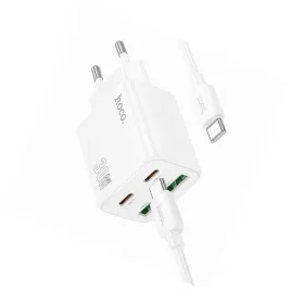 2x-ladowarka-hoco-n56-30w-4-wejscia-usb-c-biala-do-samsung-galaxy-s20-fe-5g