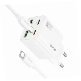2x-biala-ladowarka-cztery-porty-usb-c-30w-hoco-do-honor-600