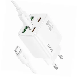 2x-biala-ladowarka-cztery-porty-usb-c-30w-hoco-do-samsung-galaxy-a56-5g